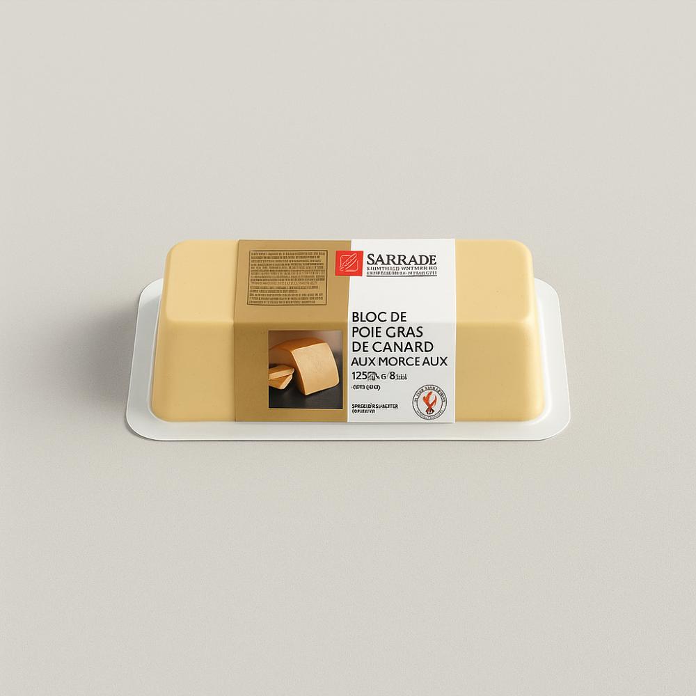 Bloc de foie gras 30% de morceaux 400g