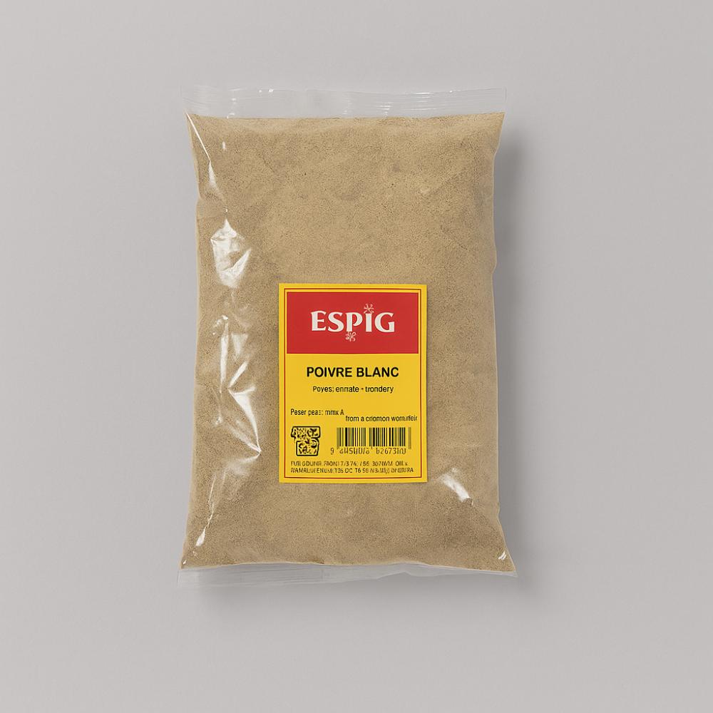 Poivre blanc moulu 500g