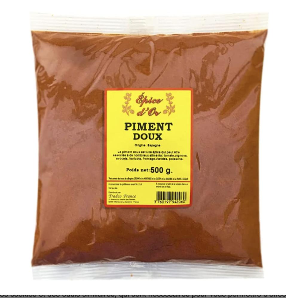 Piment doux moulu 500gr