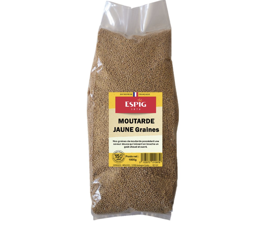Graine de moutarde jaune 1kg