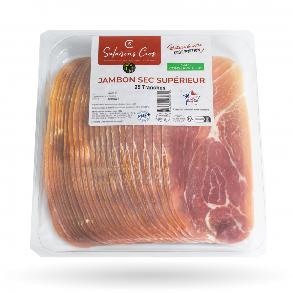 Jambon Sec Tranché 500gr